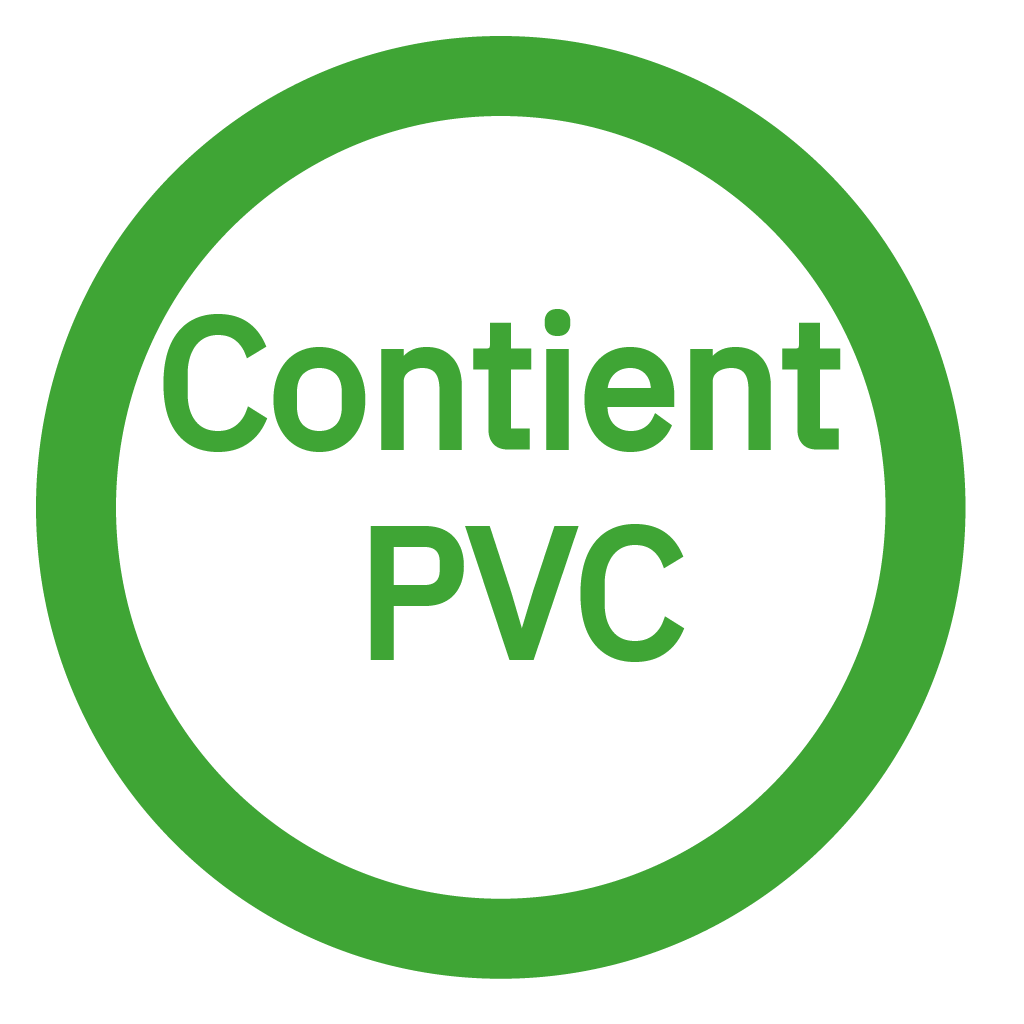 L'article est libellé comme contenant du PVC (Polyvinyl chloride). Son taux de phtalate n'est pas precisé. - Contains PVC