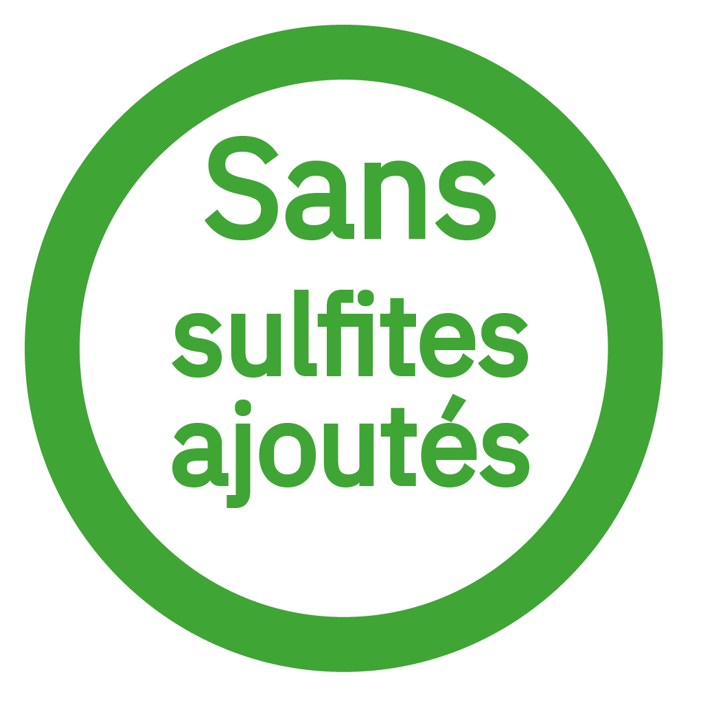 Sans sulfites ajoutés - Free from added sulphites