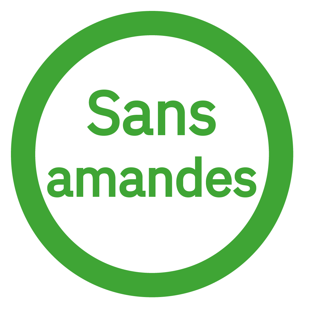 Sans amandes - Free from almonds