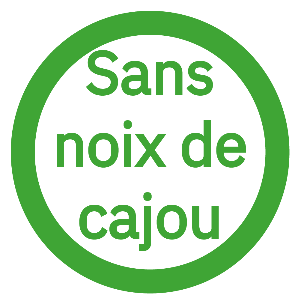 Sans noix de cajou - Free from cashews