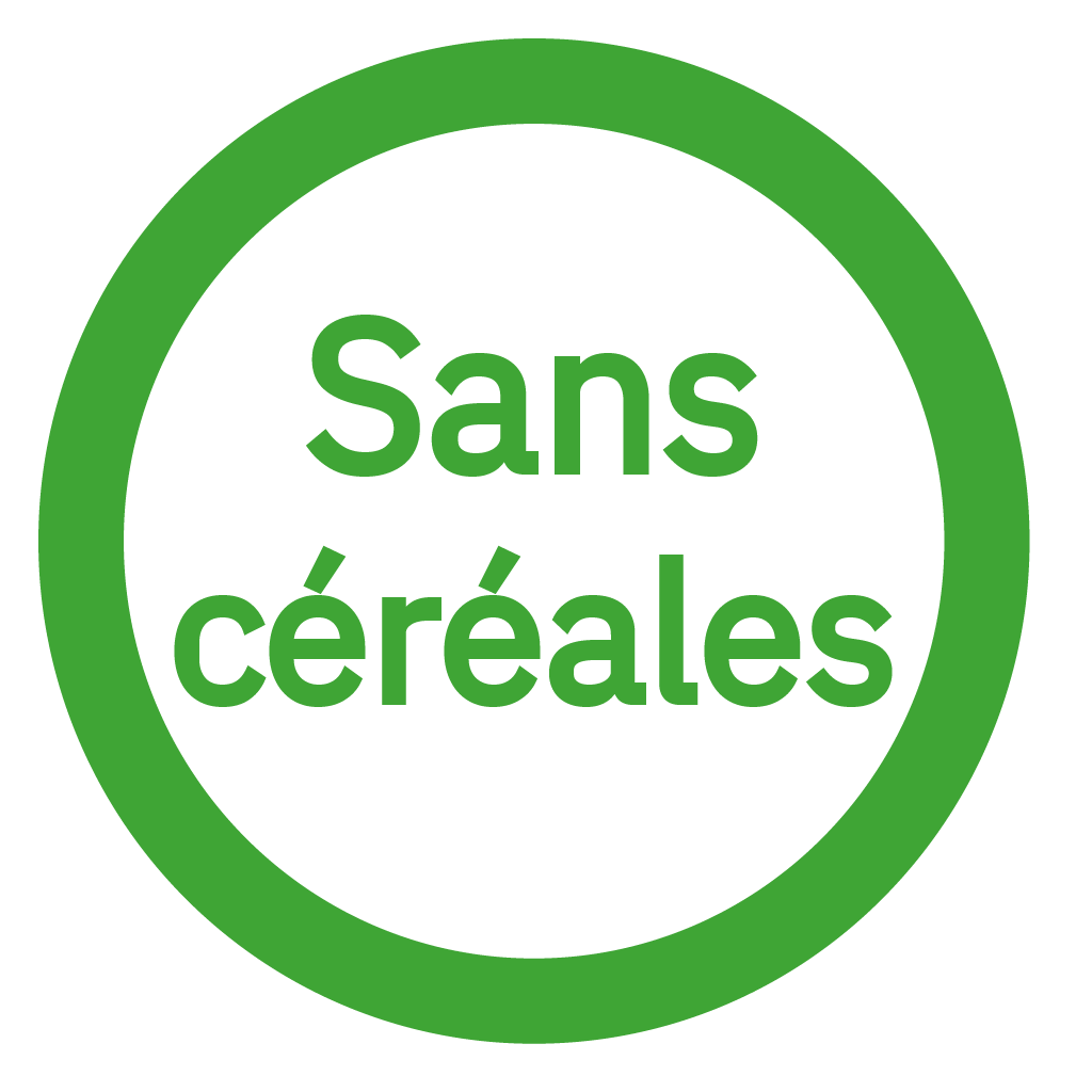 Sans céréales - Free from grains