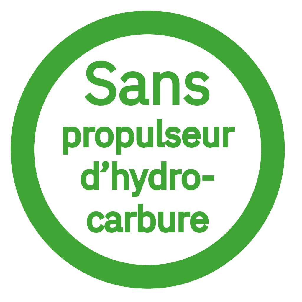 Sans propulseur d'hydrocarbure - Free From Hydrocarbon Propellant