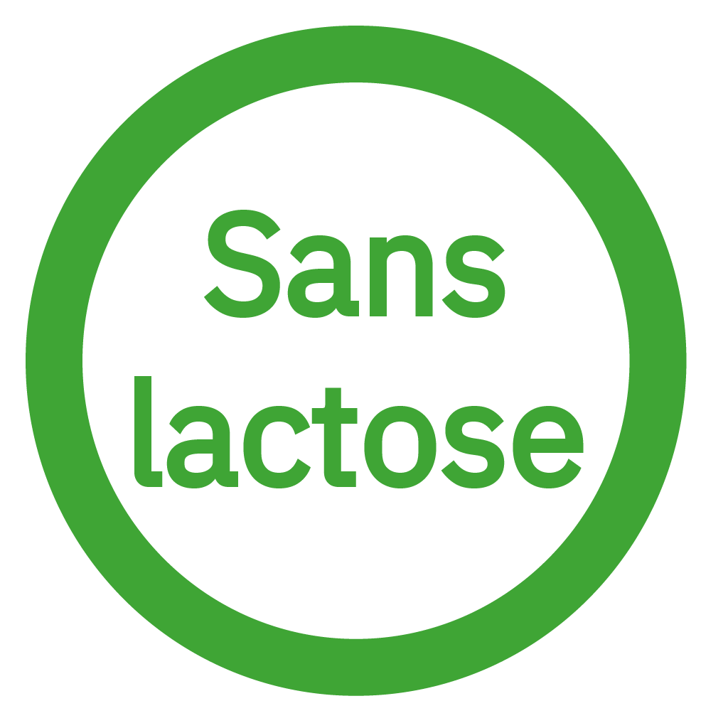 Sans lactose - Free from lactose