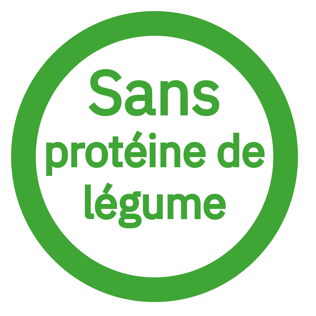 Sans protéine de légume - Free from legume protein