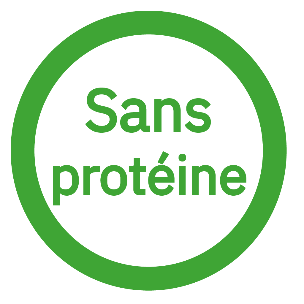 Sans protéine de lait - Free from milk protein