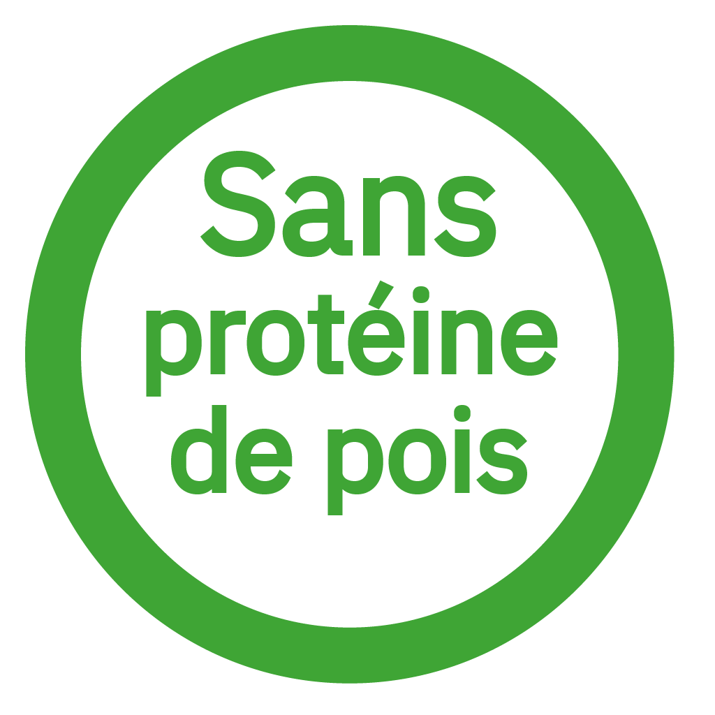 Sans protéine de pois - Free from pea protein