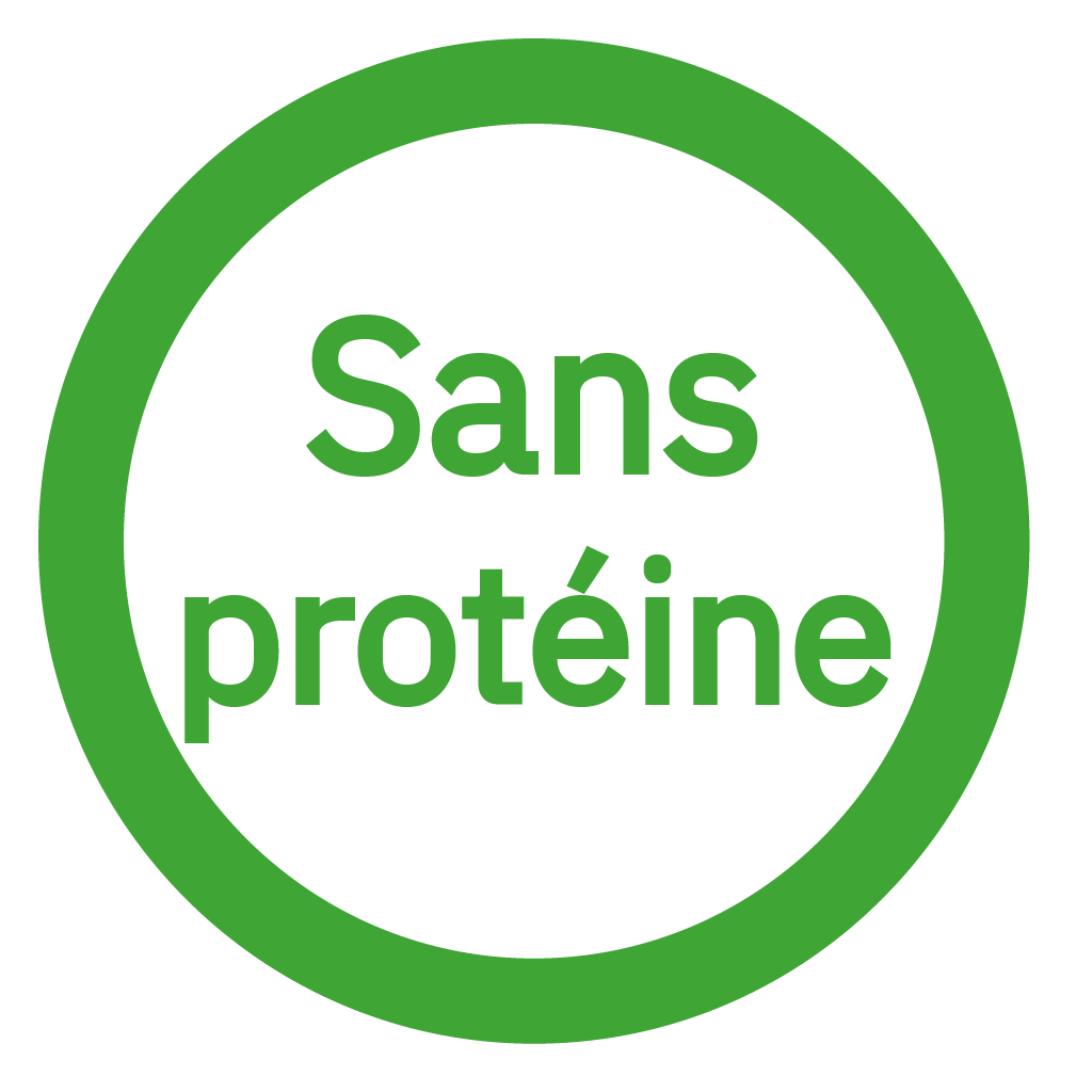 Sans protéine - Free from protein