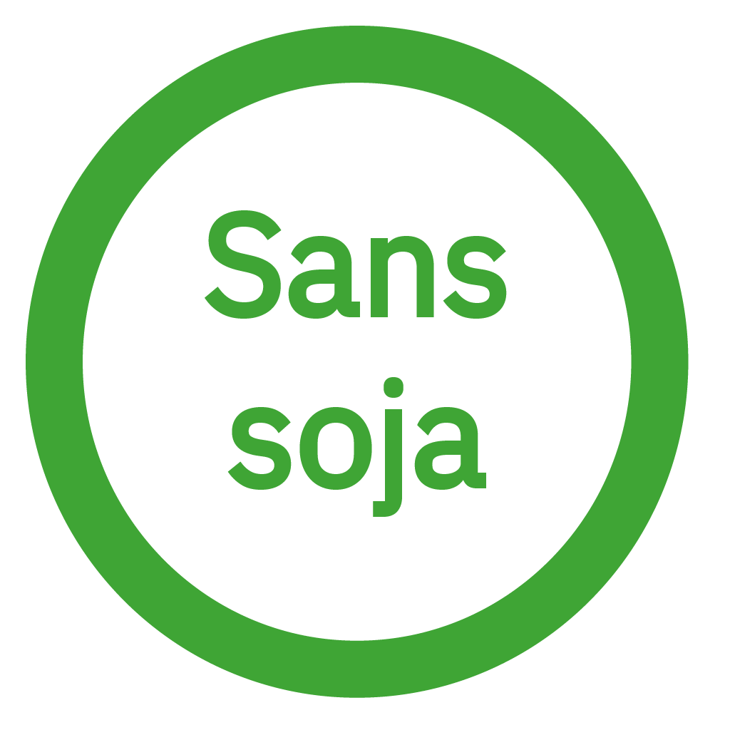Sans soja - Free from soy
