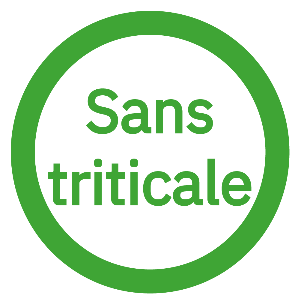 Sans triticale - Free from triticale