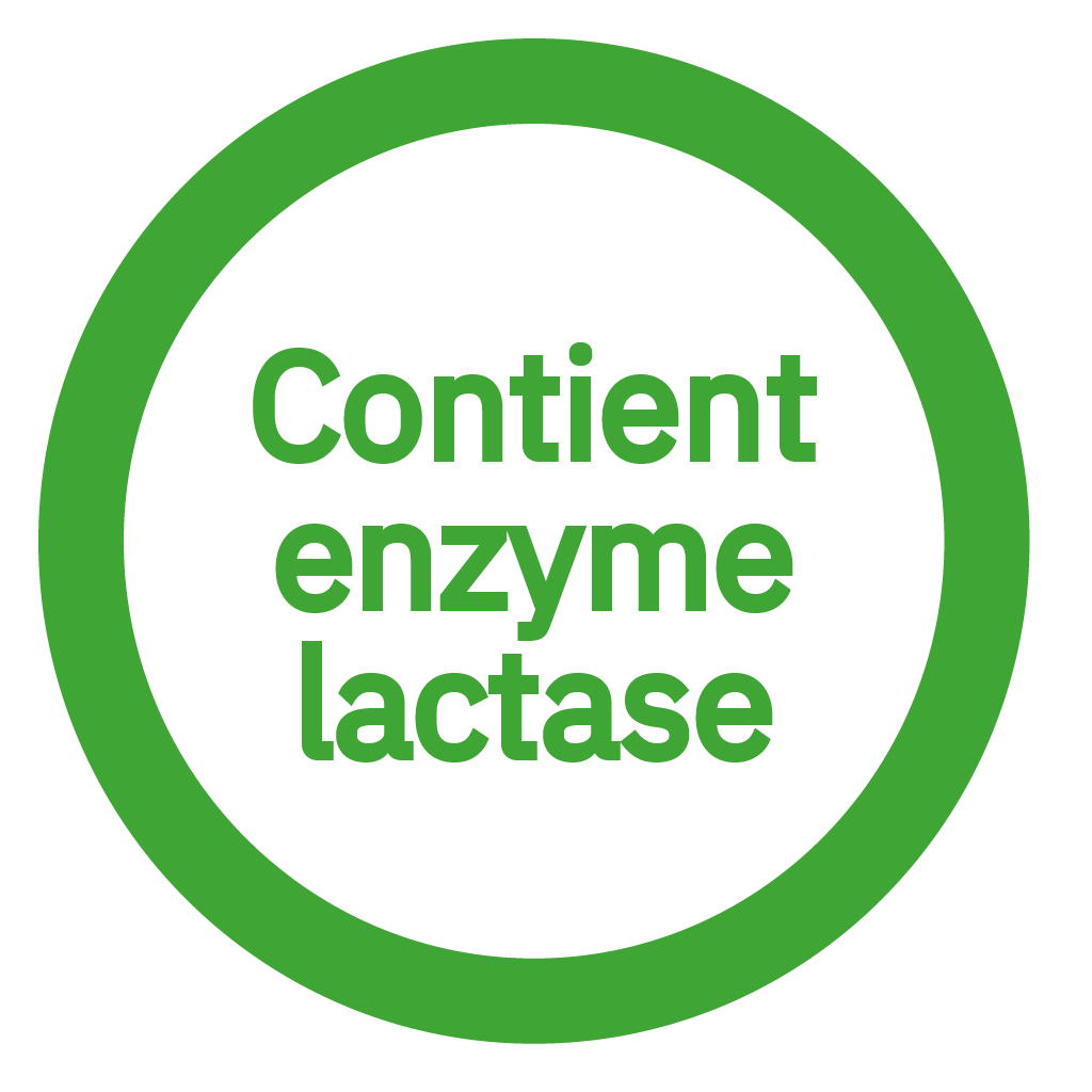 L'article est libellé comme étant un enzyme lactase approuvé par les autorités sanitaires du marché visé. - Lactase Enzyme