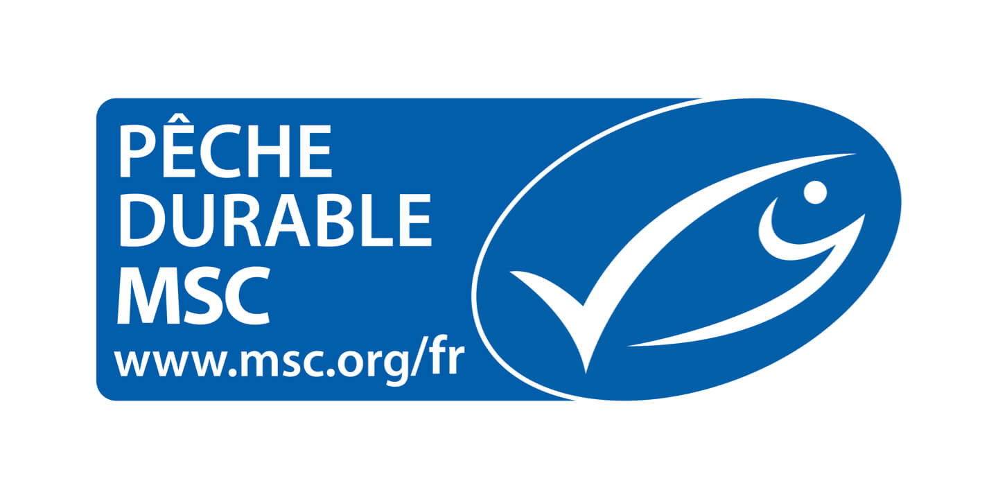 MSC label for certified sustainable seafood (Marine Stewardship Council) - MSC label for certified sustainable seafood (Marine Stewardship Council)