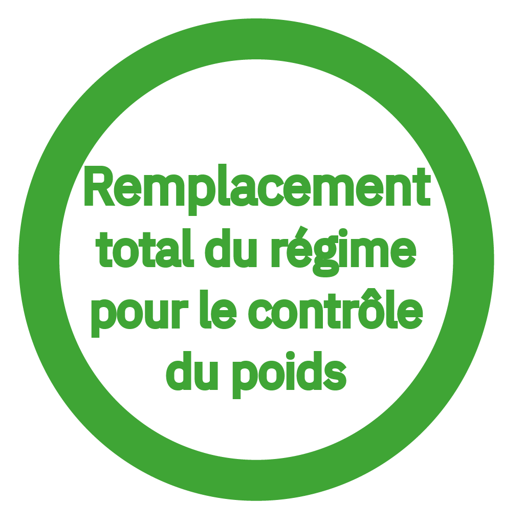 Remplacement total du régime pour le contrôle du poids - Total diet replacement for weight control