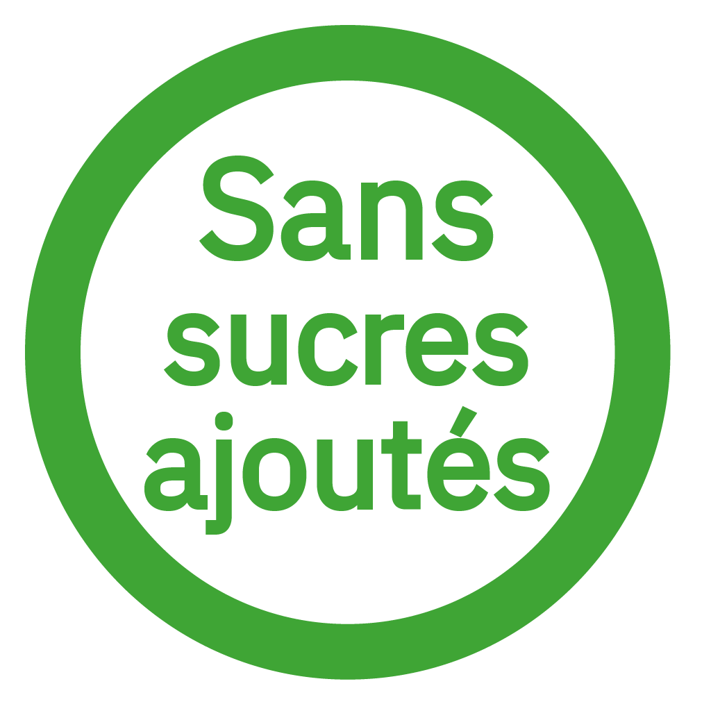 Sans sucres ajoutés - No sugar added